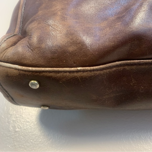 Coach VTG Rare Leather Large Shoulder Tote Bag 7303 USA - Picture 4 of 14